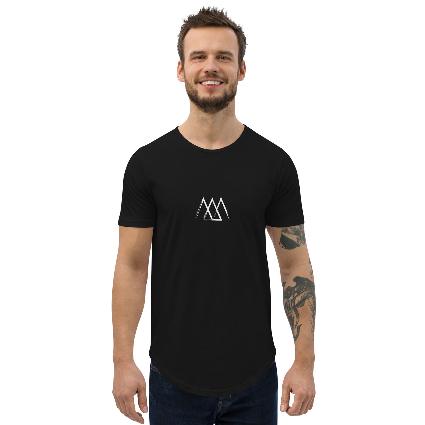 Curved Hem Minimal Effort T-Shirt