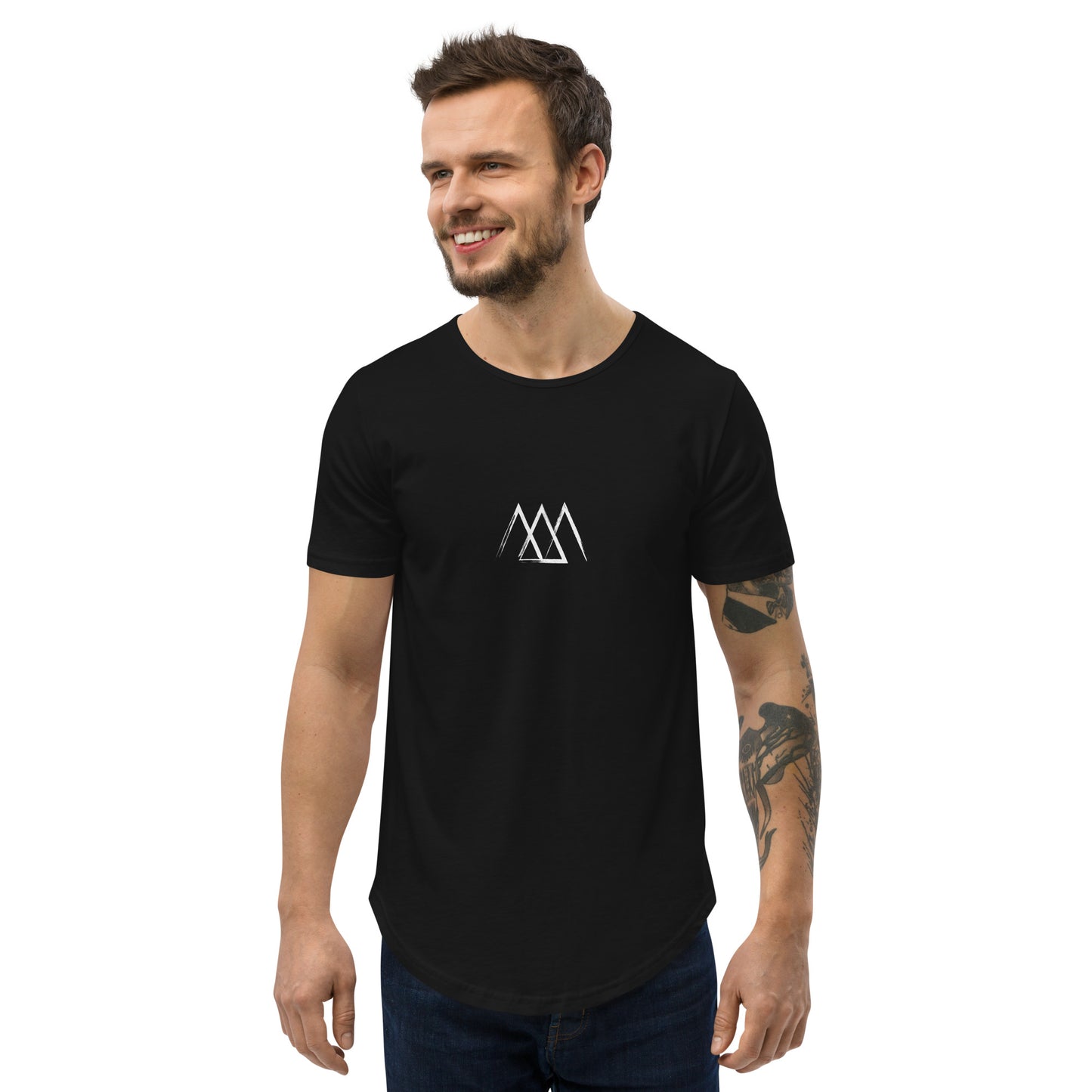 Curved Hem Minimal Effort T-Shirt