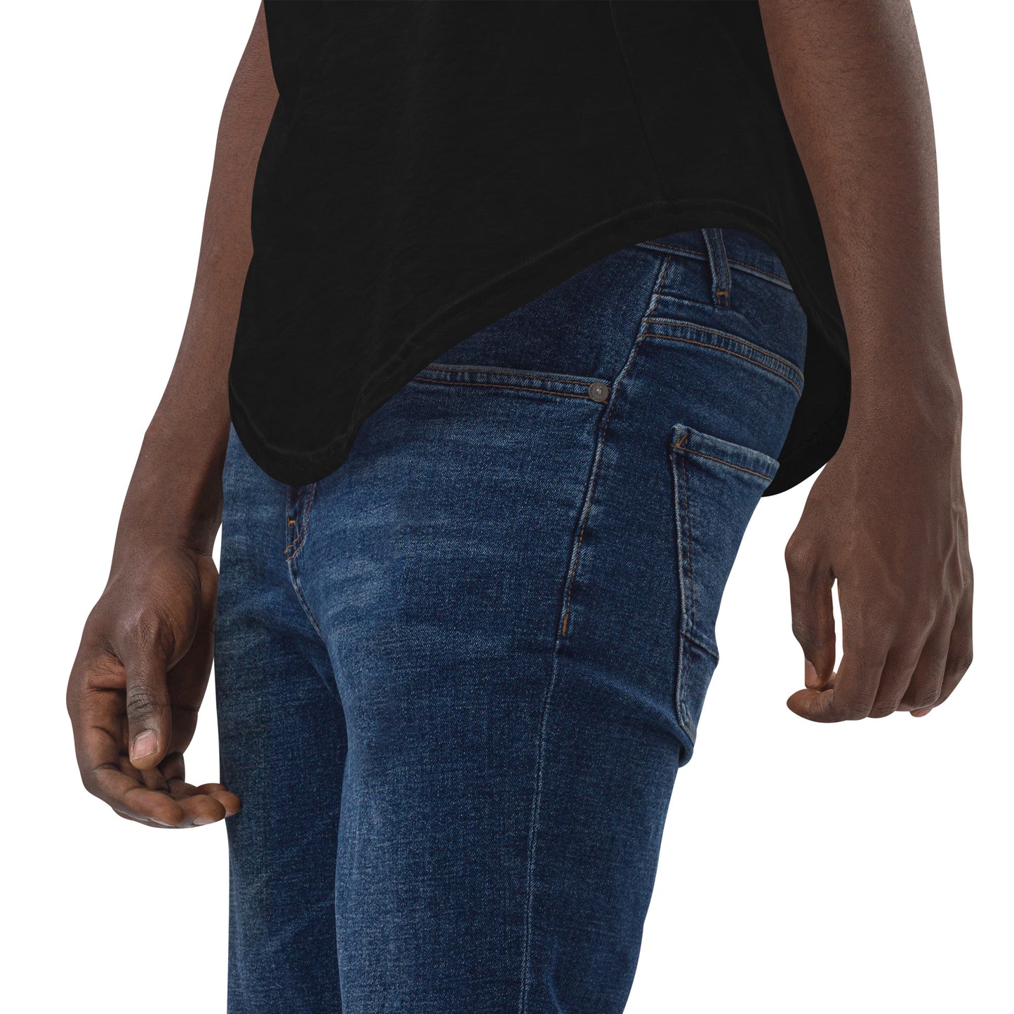 Curved Hem Minimal Effort T-Shirt