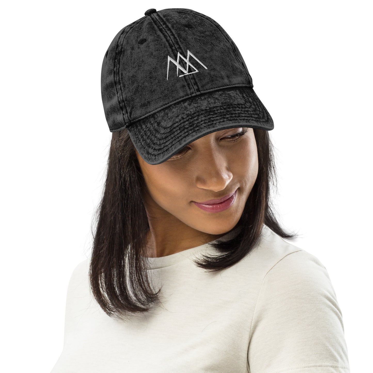 Embroidered Vintage Cotton Twill Cap