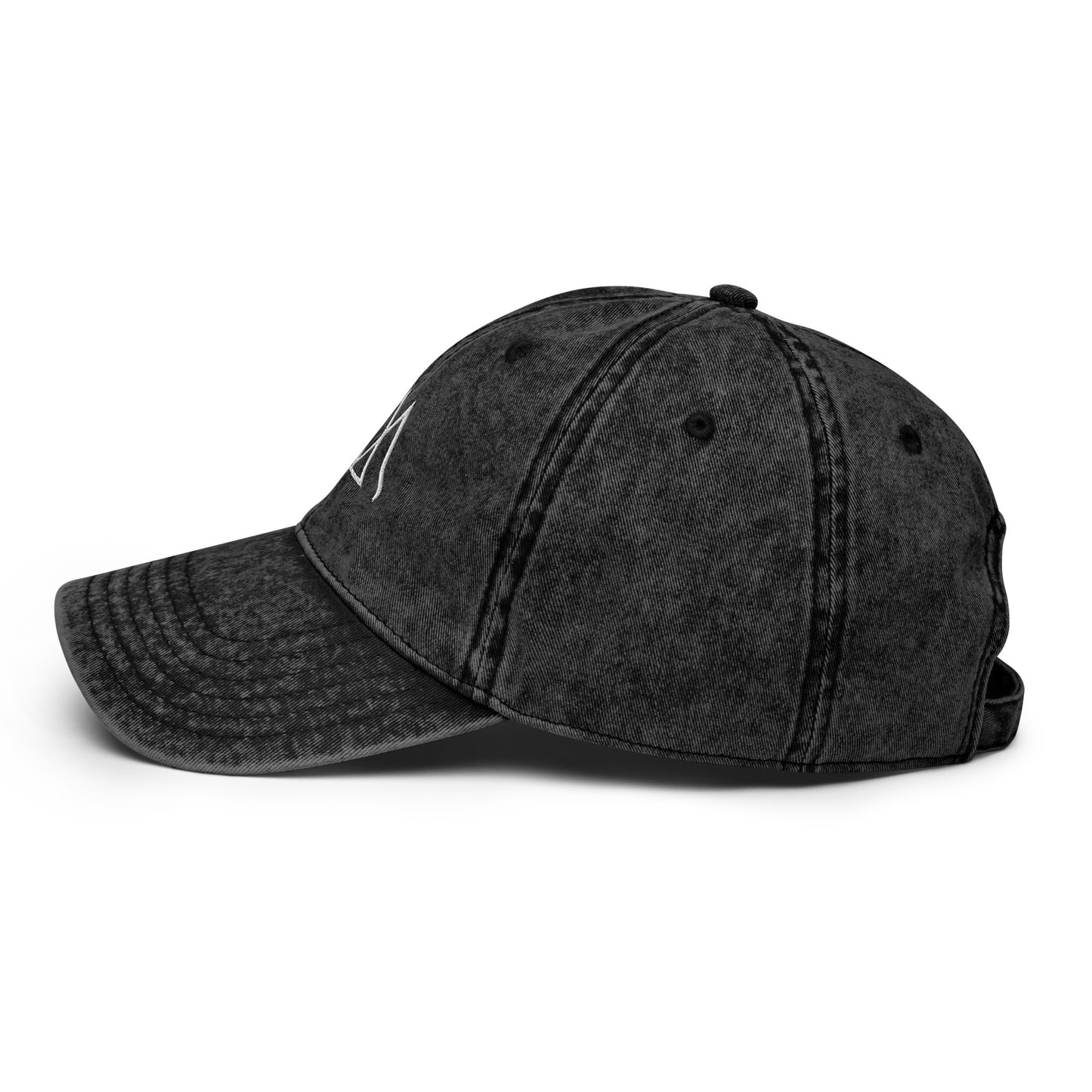 Embroidered Vintage Cotton Twill Cap
